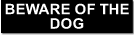 aluminium beware of the dog sign