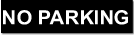 aluminium car parking sign