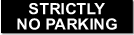 aluminium strictly car parking sign