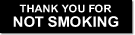 aluminium thank you for not smoking sign