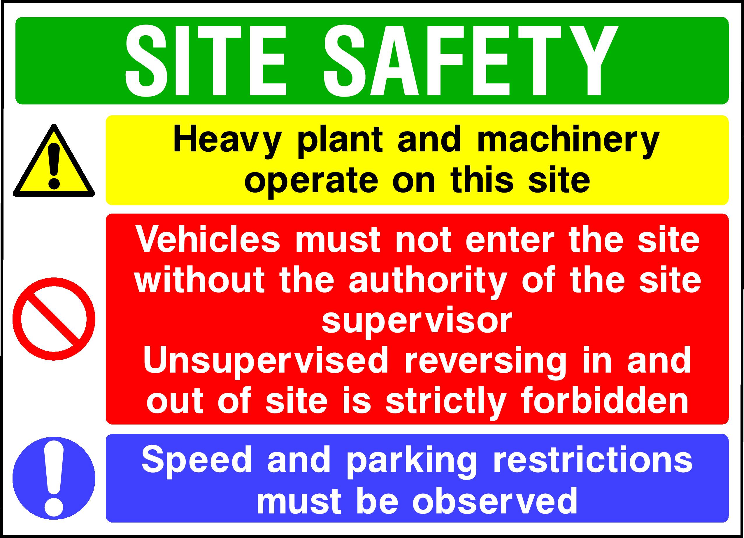 Site Safety Multipurpose Signs and Stickers