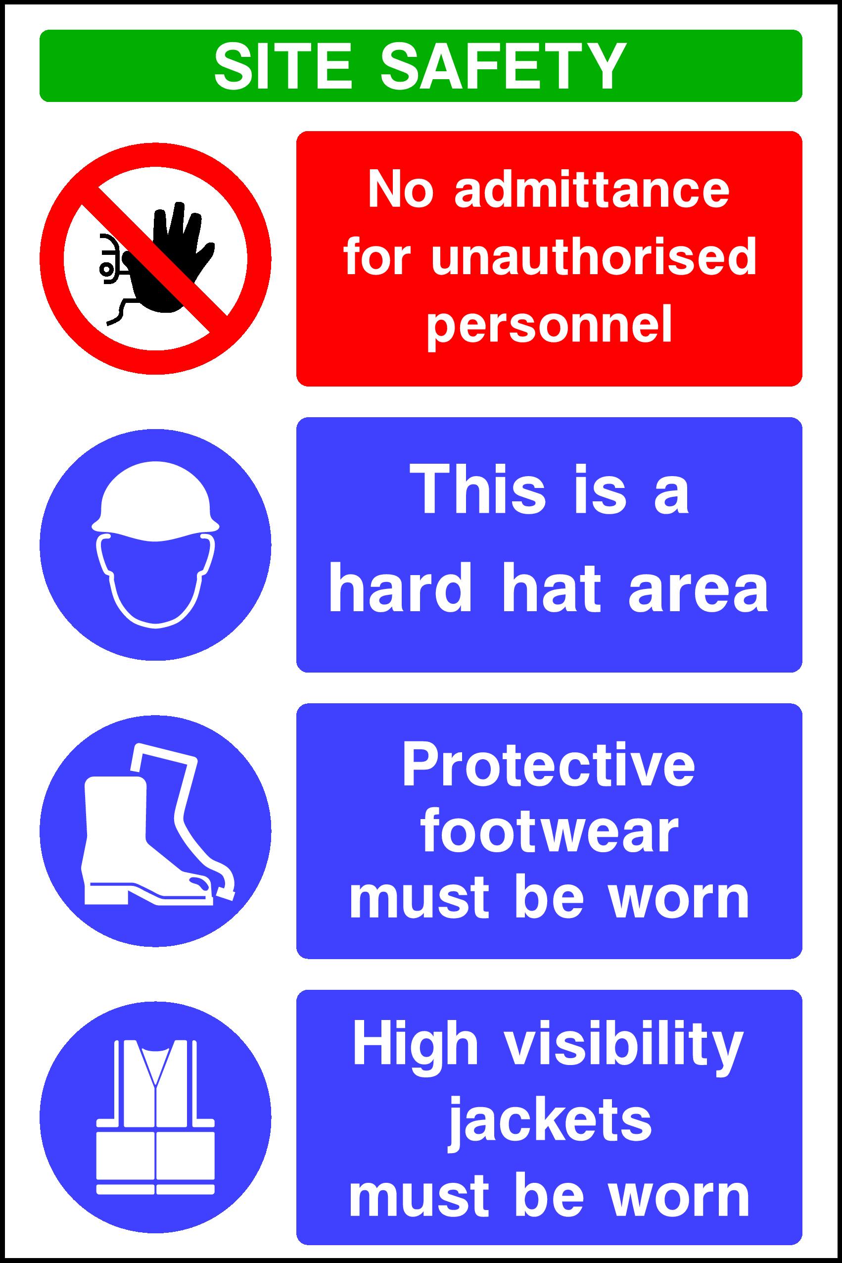 Site Safety Multipurpose Signs and Stickers