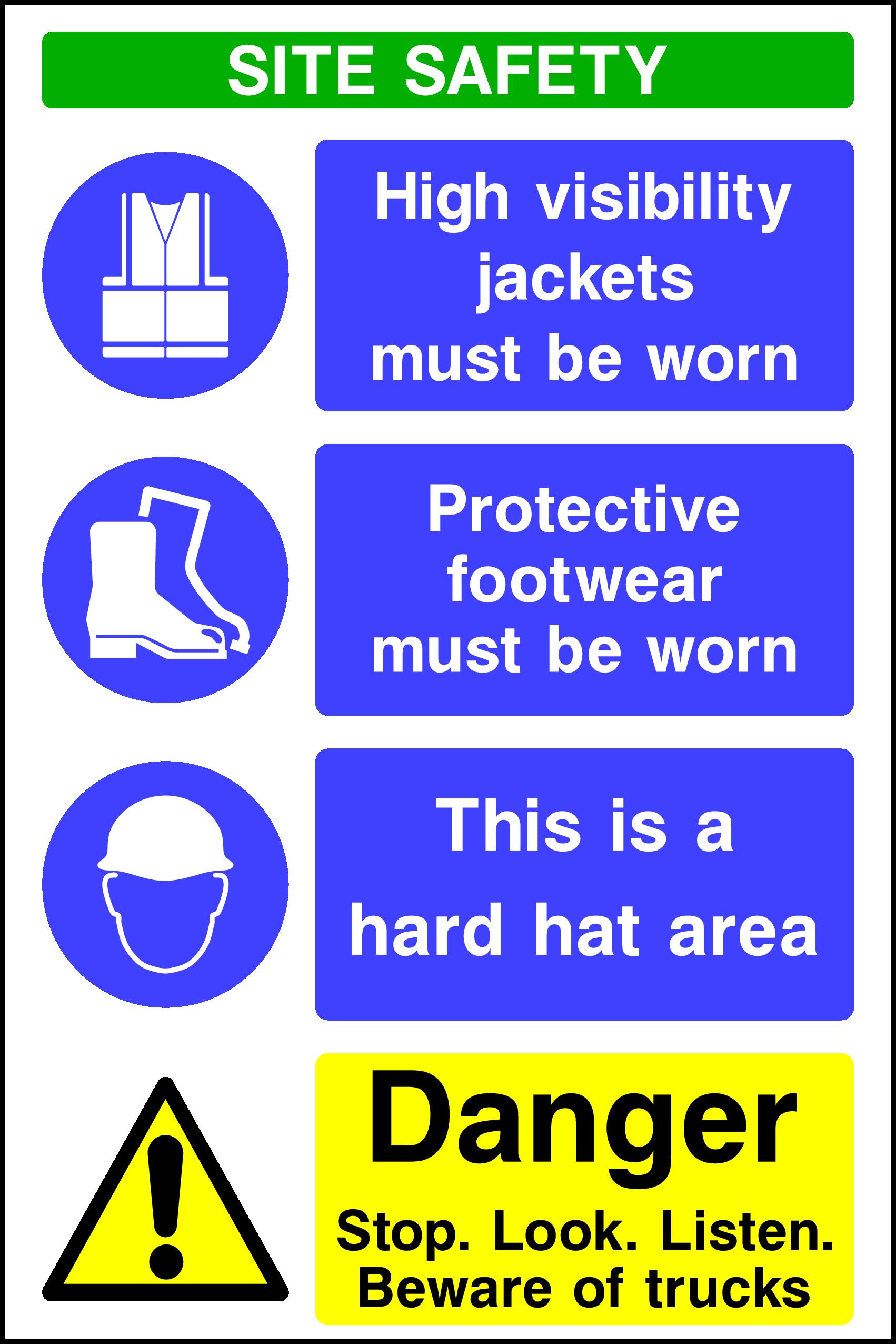 Site Safety Multipurpose Signs and Stickers