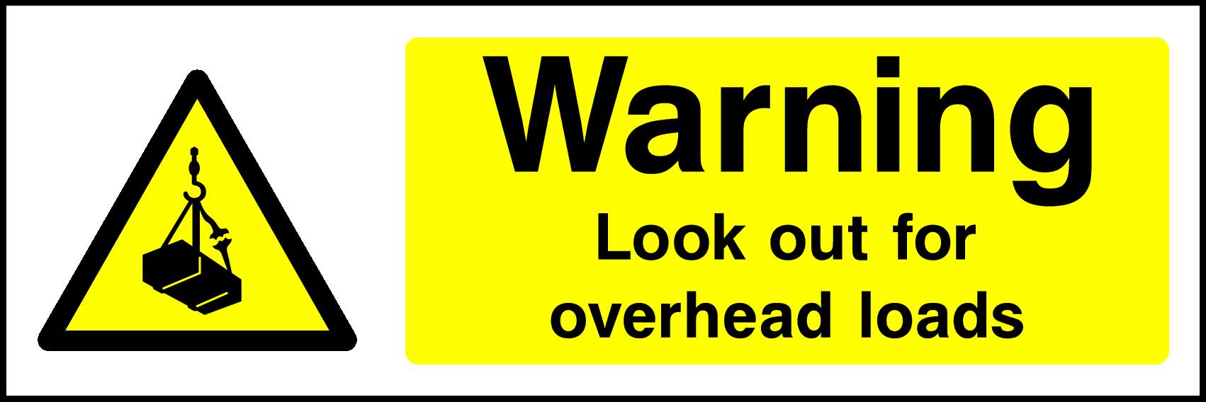 Overhead Loads Signs and Stickers