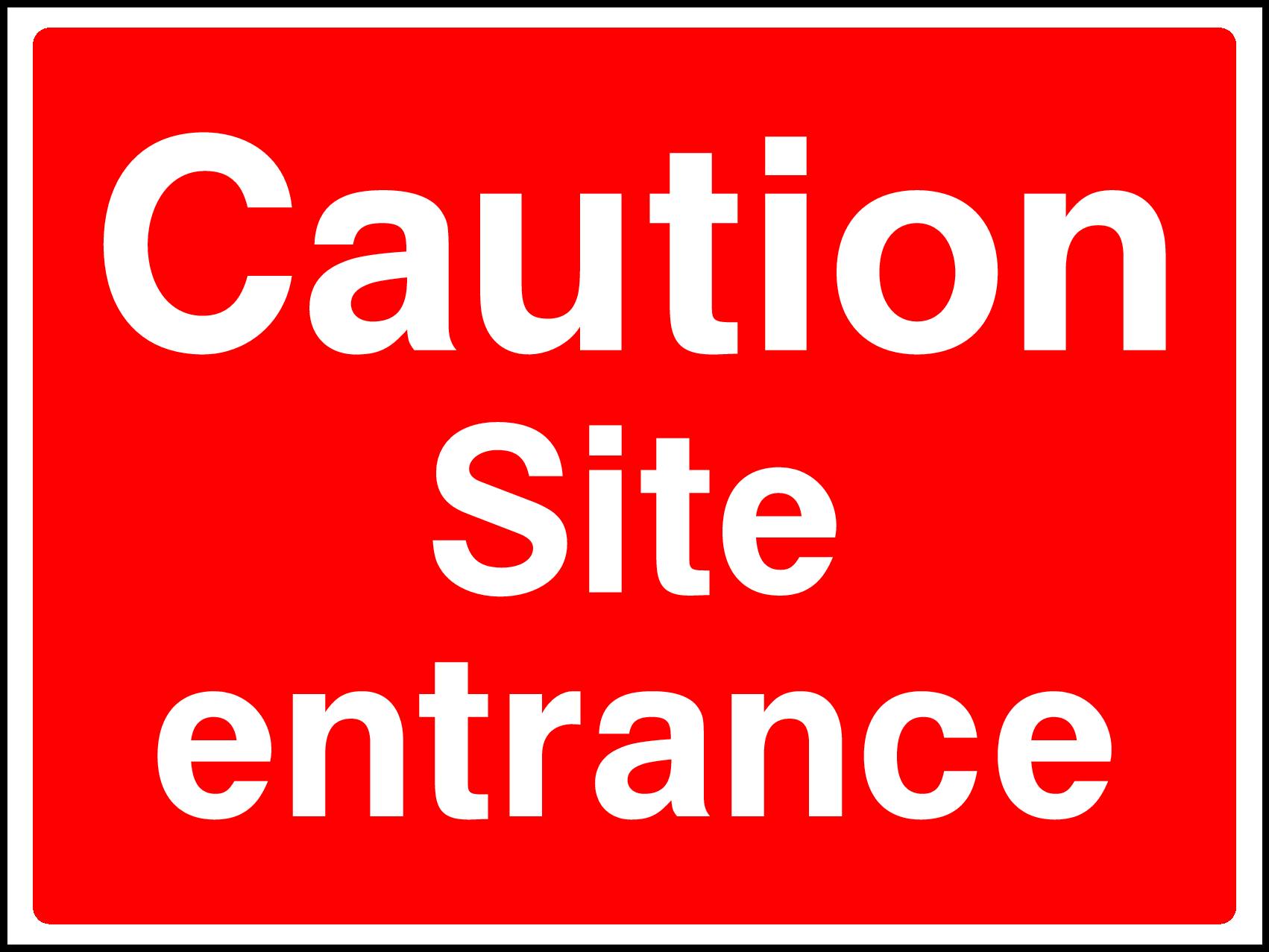 Site Entrance Signs and Stickers