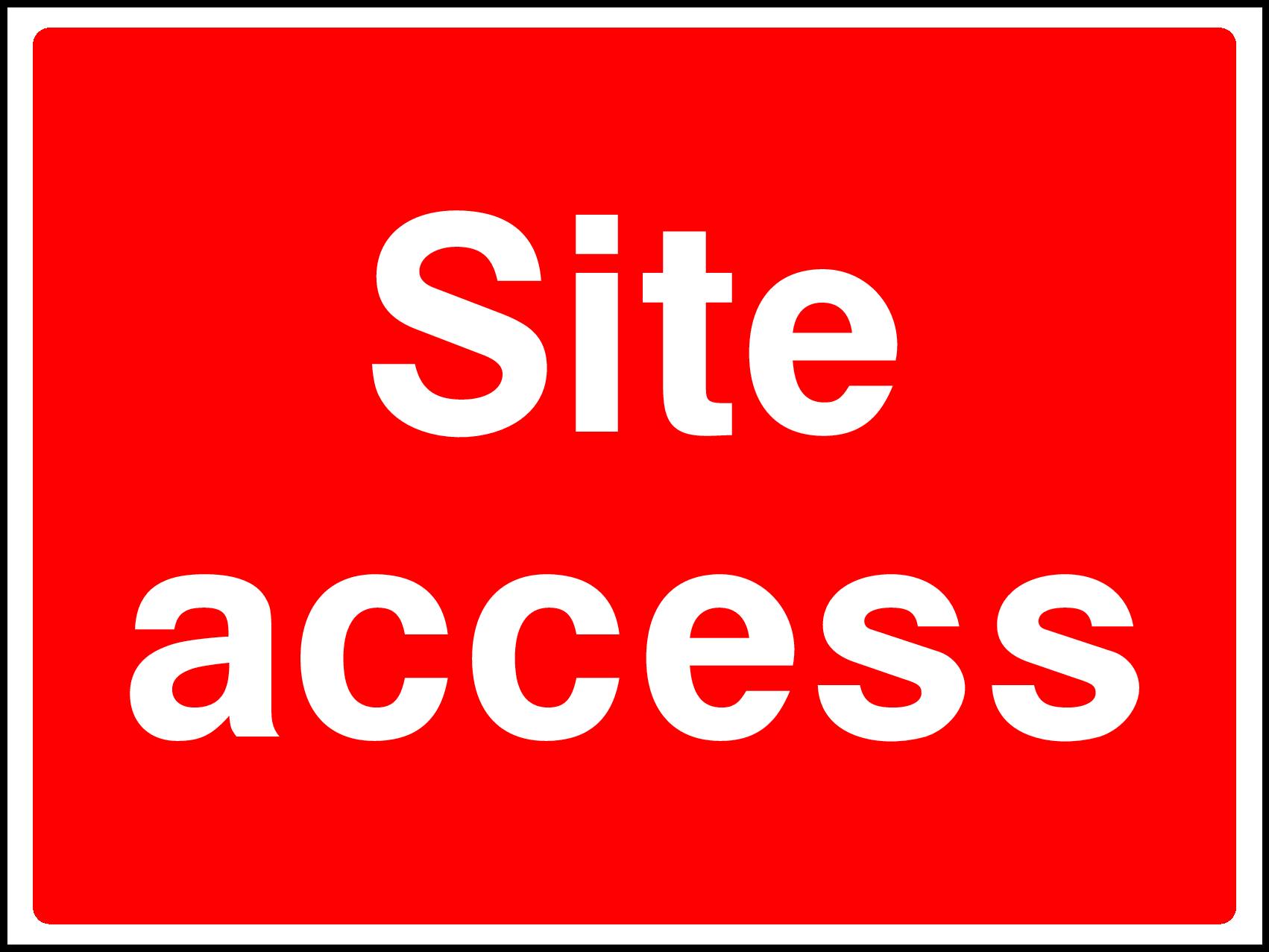 Site Access Signs and Stickers