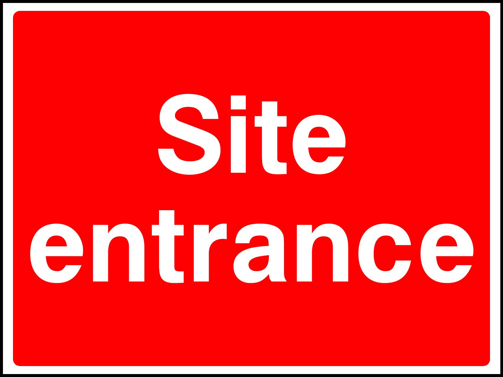 Site Entrance Signs and Stickers