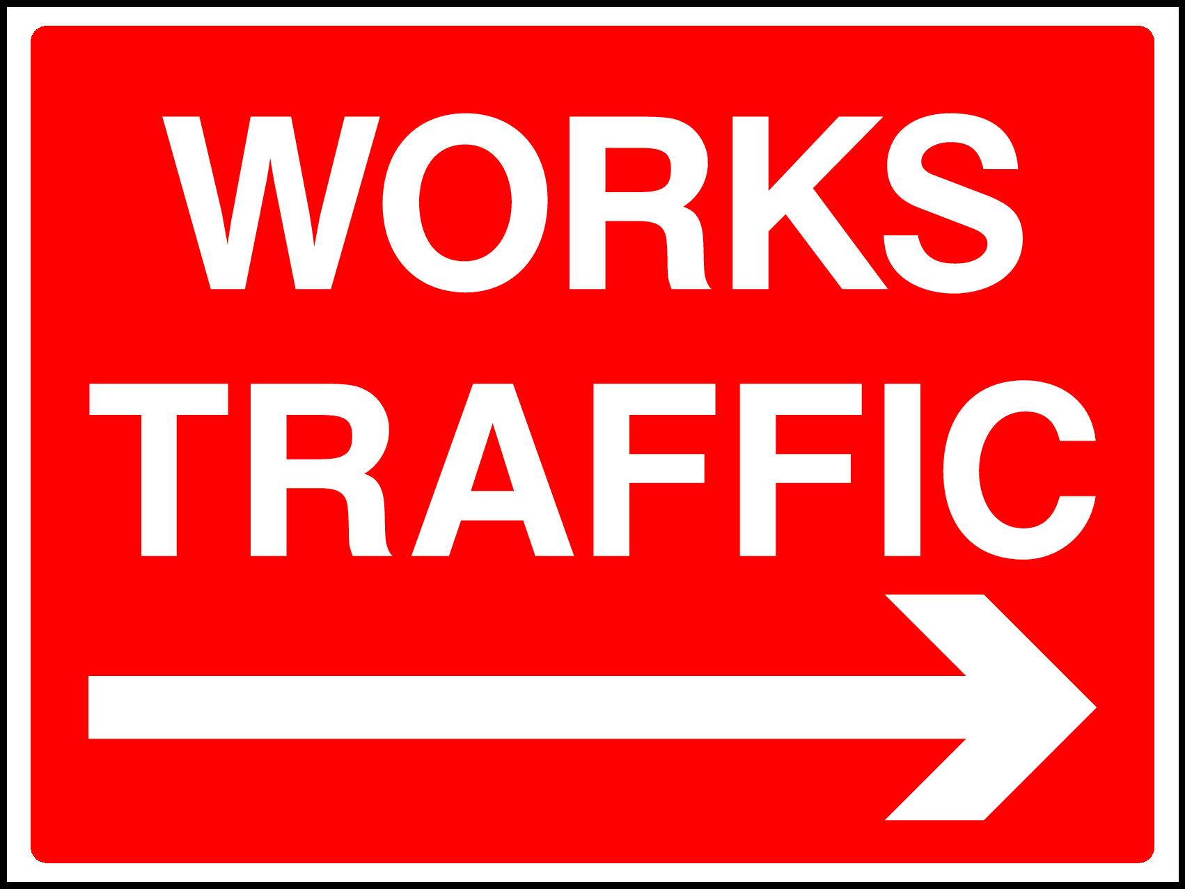 Works Traffic Signs and Stickers