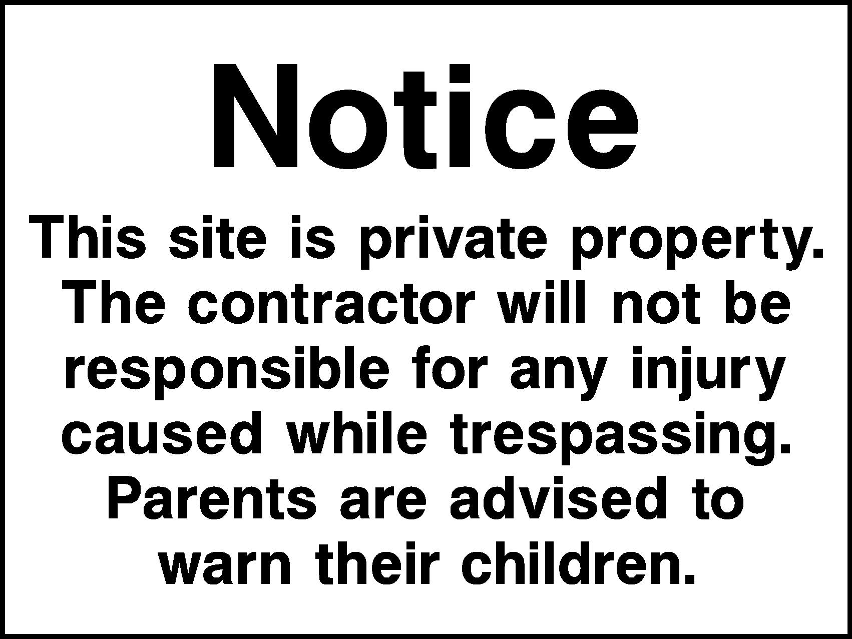 Private Property Signs and Stickers