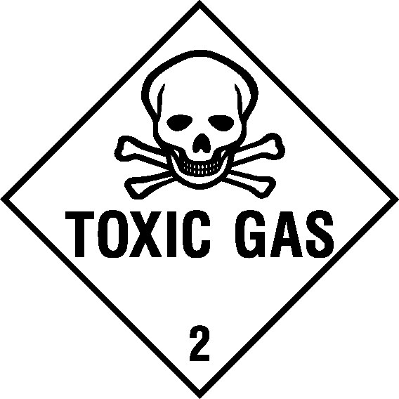 Toxic Gas Signs and Stickers