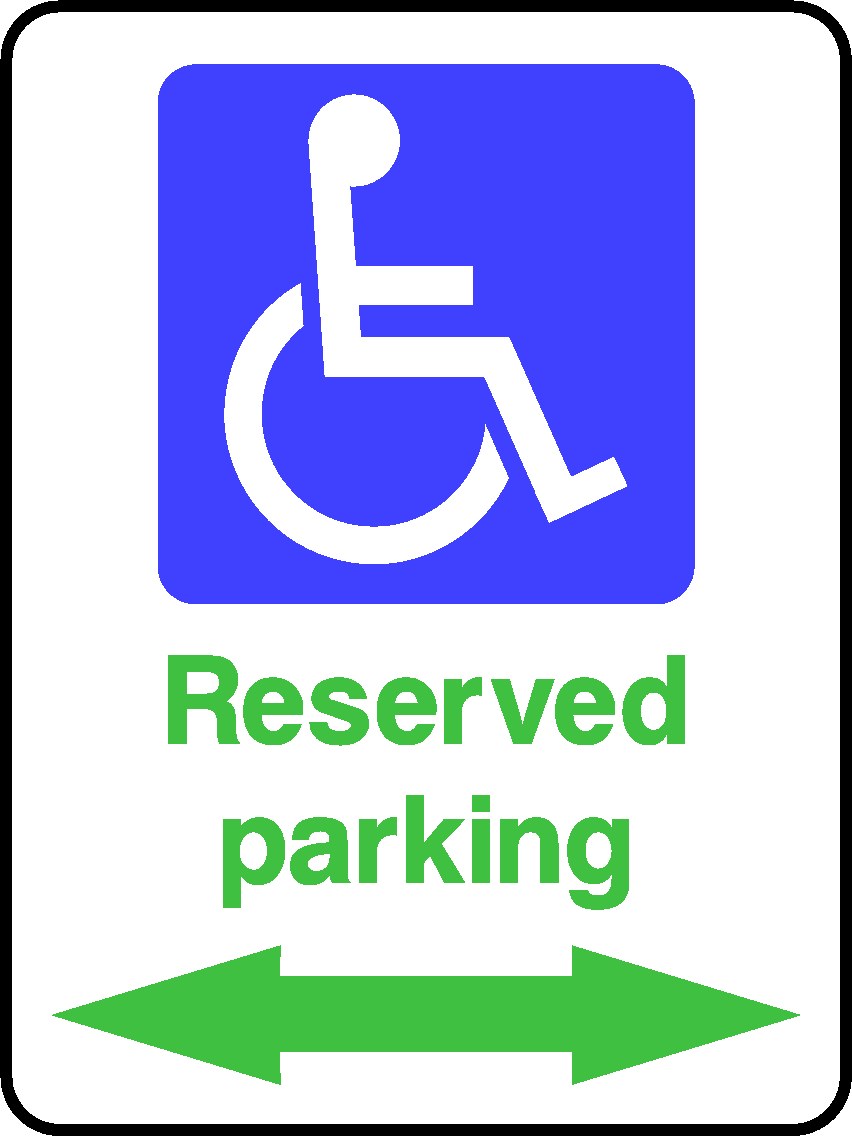Reserved Parking Signs and Stickers