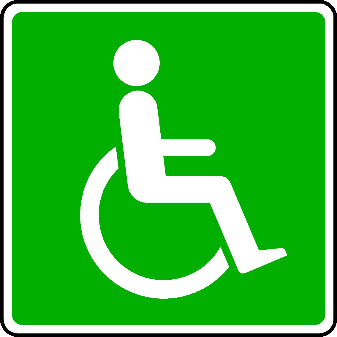 Wheelchair Signs and Stickers