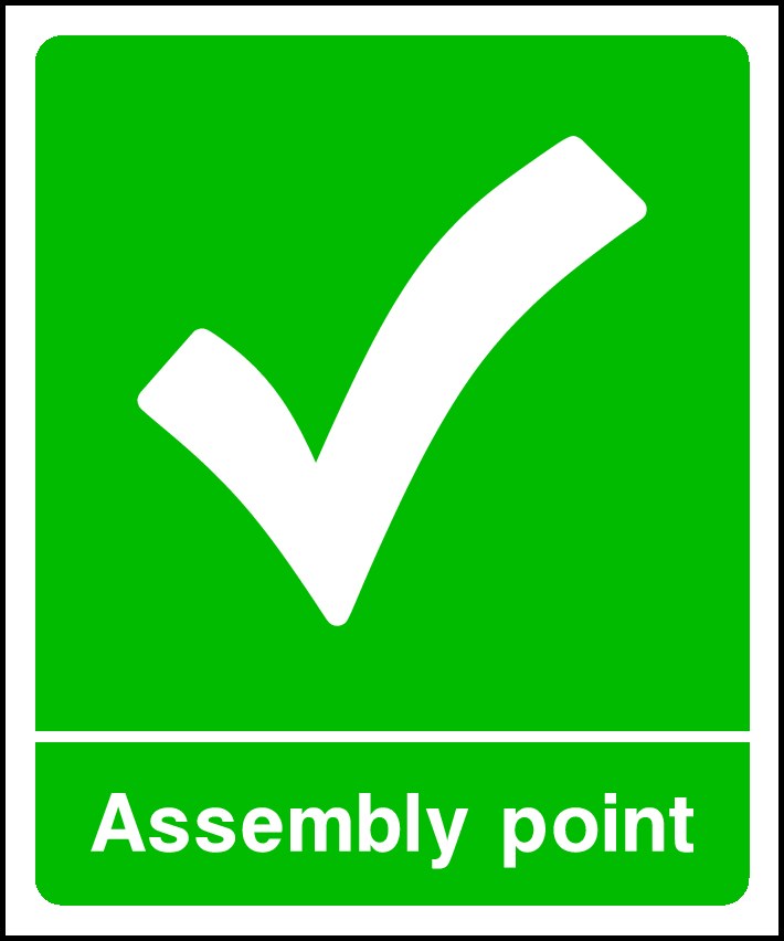 Assembly Point Signs and Stickers
