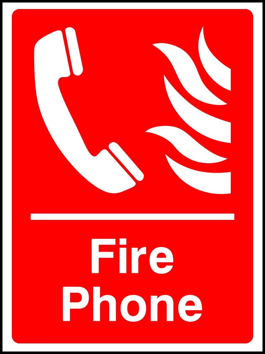 Fire Phone Signs and Stickers