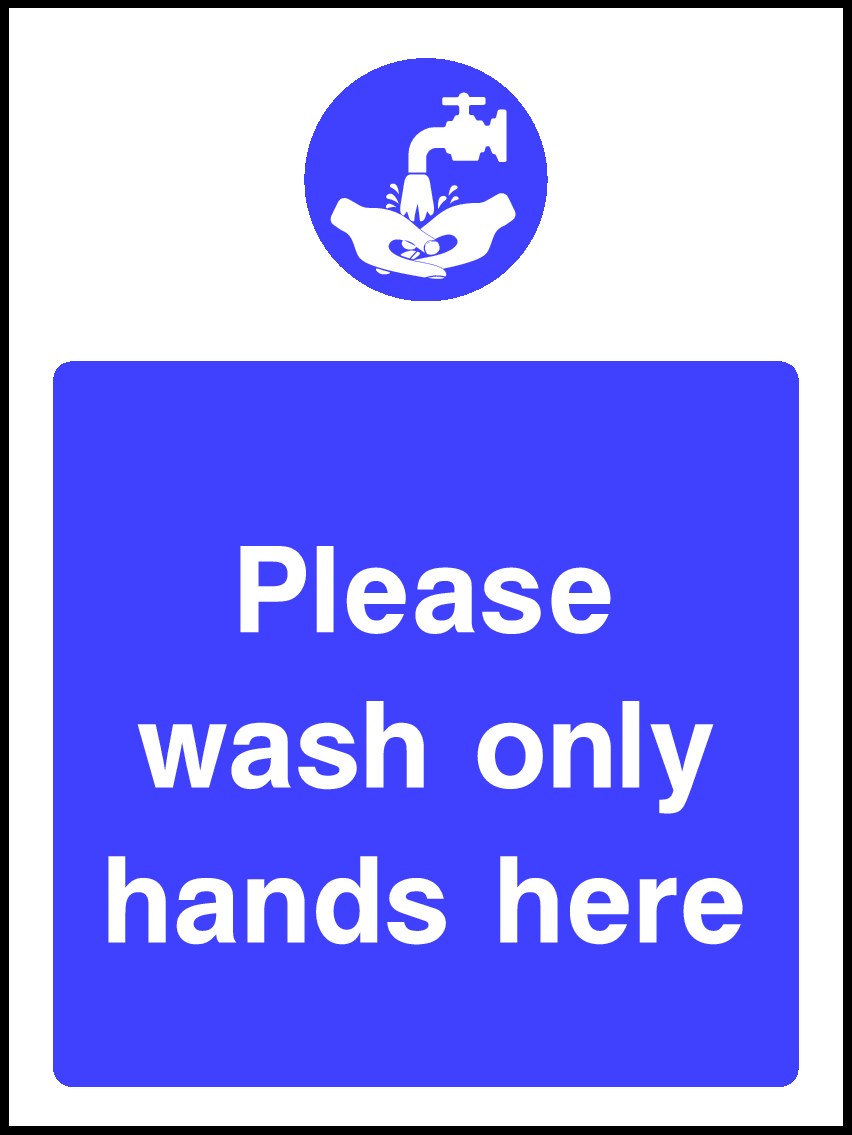 Wash Hands Signs and Stickers