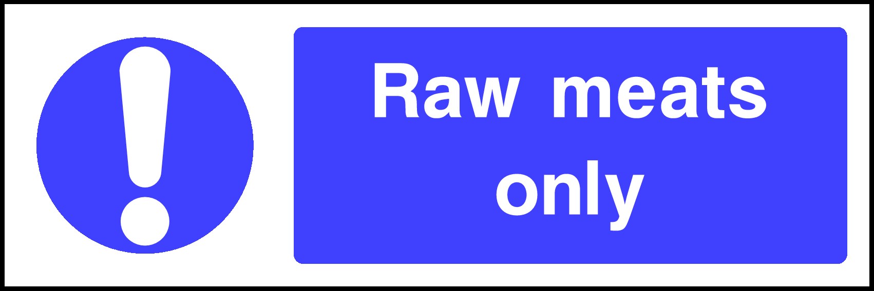 Raw Meat Signs and Stickers