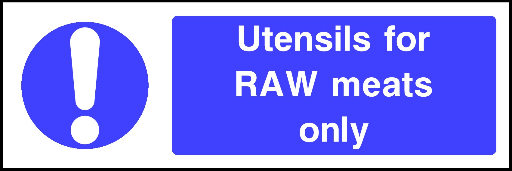 Raw Meat Signs and Stickers