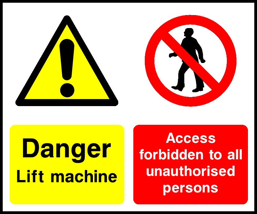 Access Forbidden Signs and Stickers