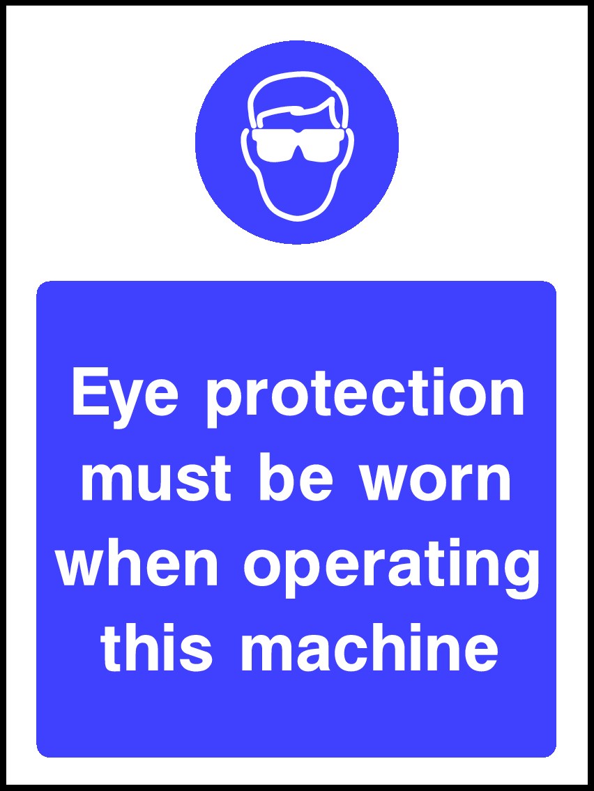 Eye Protection Signs and Stickers