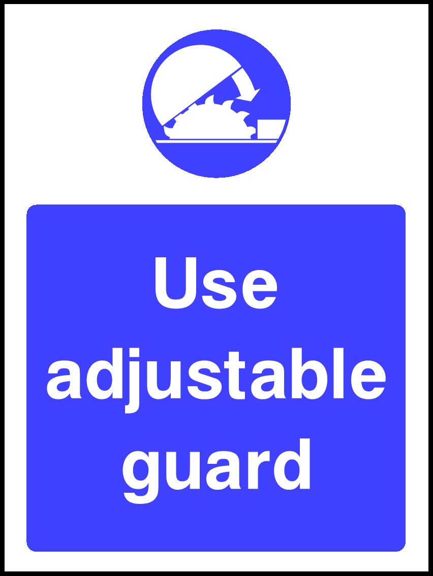 Use Adjustable Guard Signs and Stickers