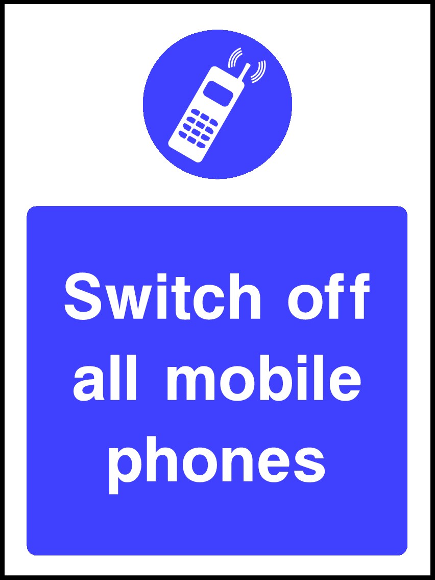Switch Off Mobile Phones Signs and Stickers