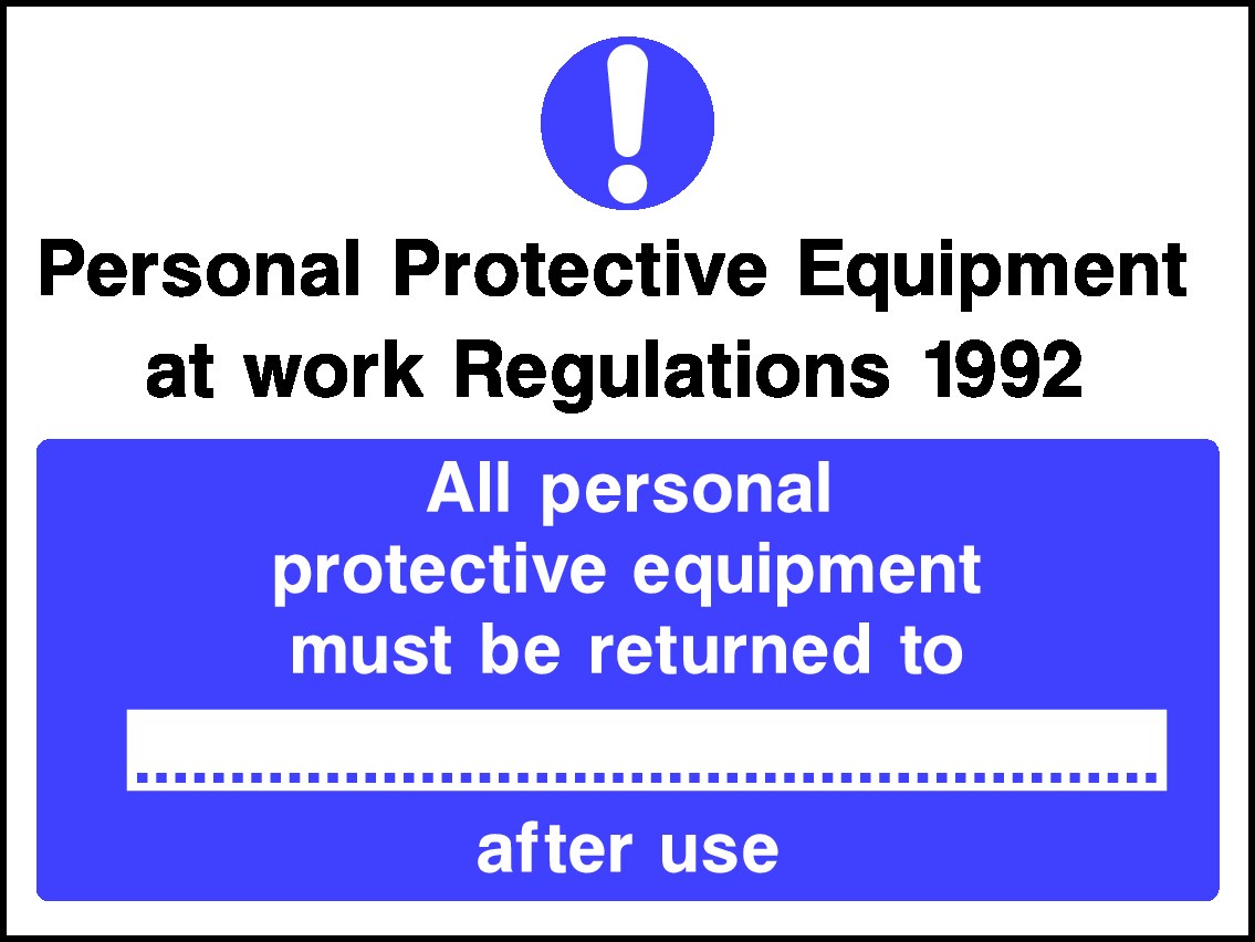 Equipment To Be Returned To Signs and Stickers