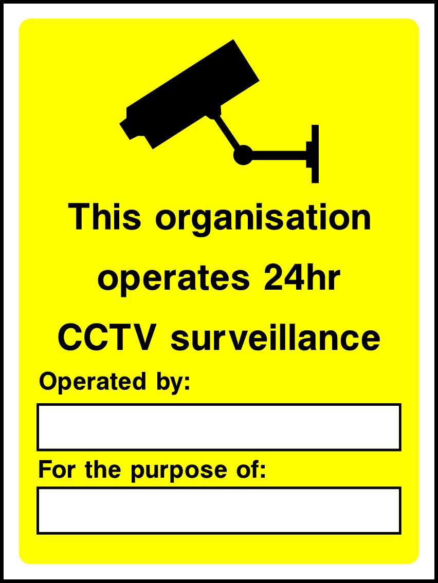 CCTV In Operation Signs and Stickers