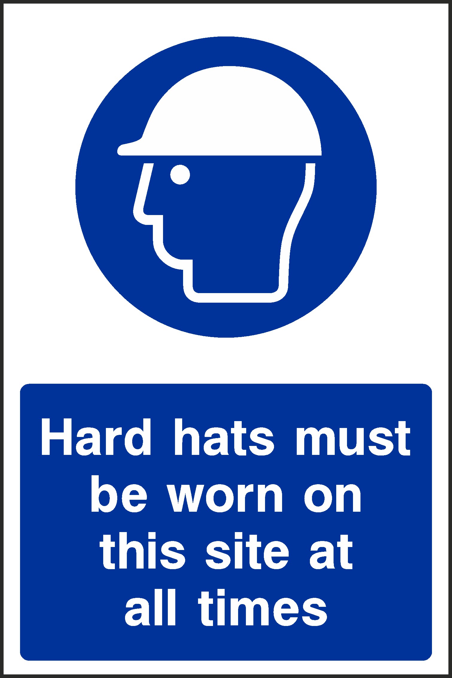 Hard Hats Signs and Stickers