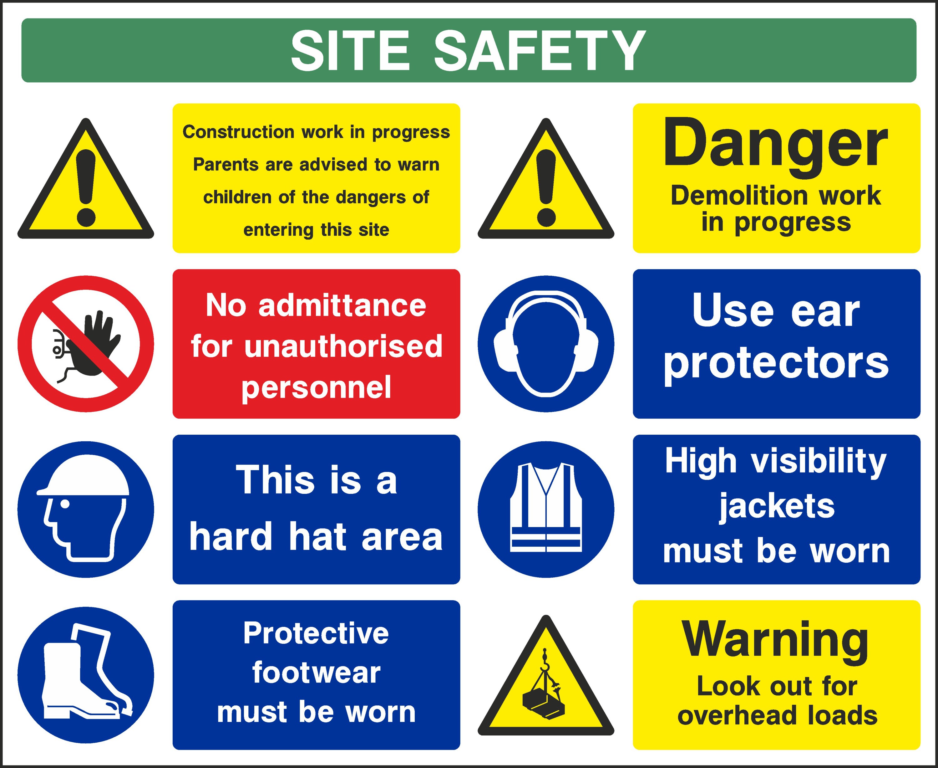 Site Safety Information Signs and Stickers
