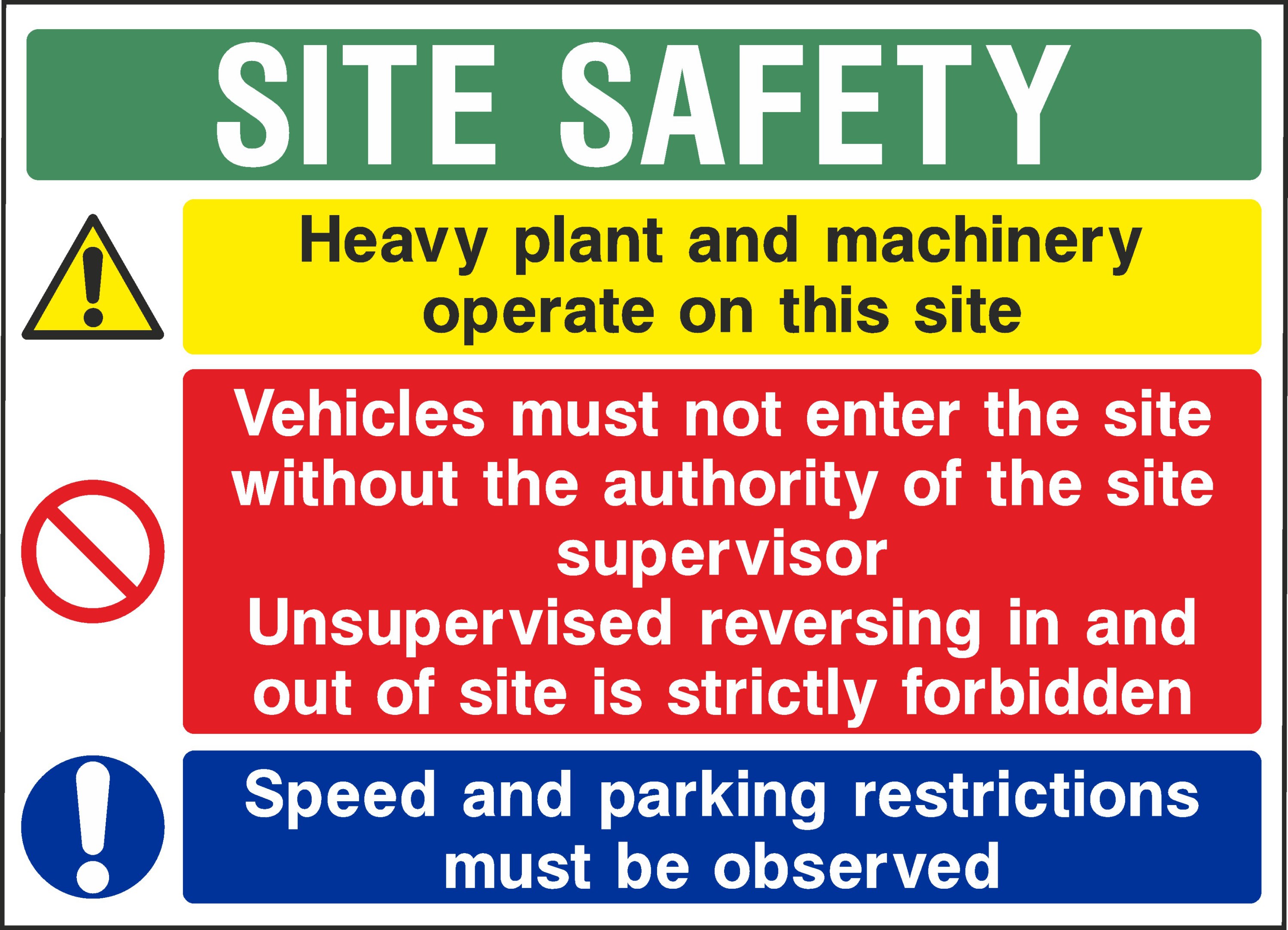 Site Safety Information Signs and Stickers
