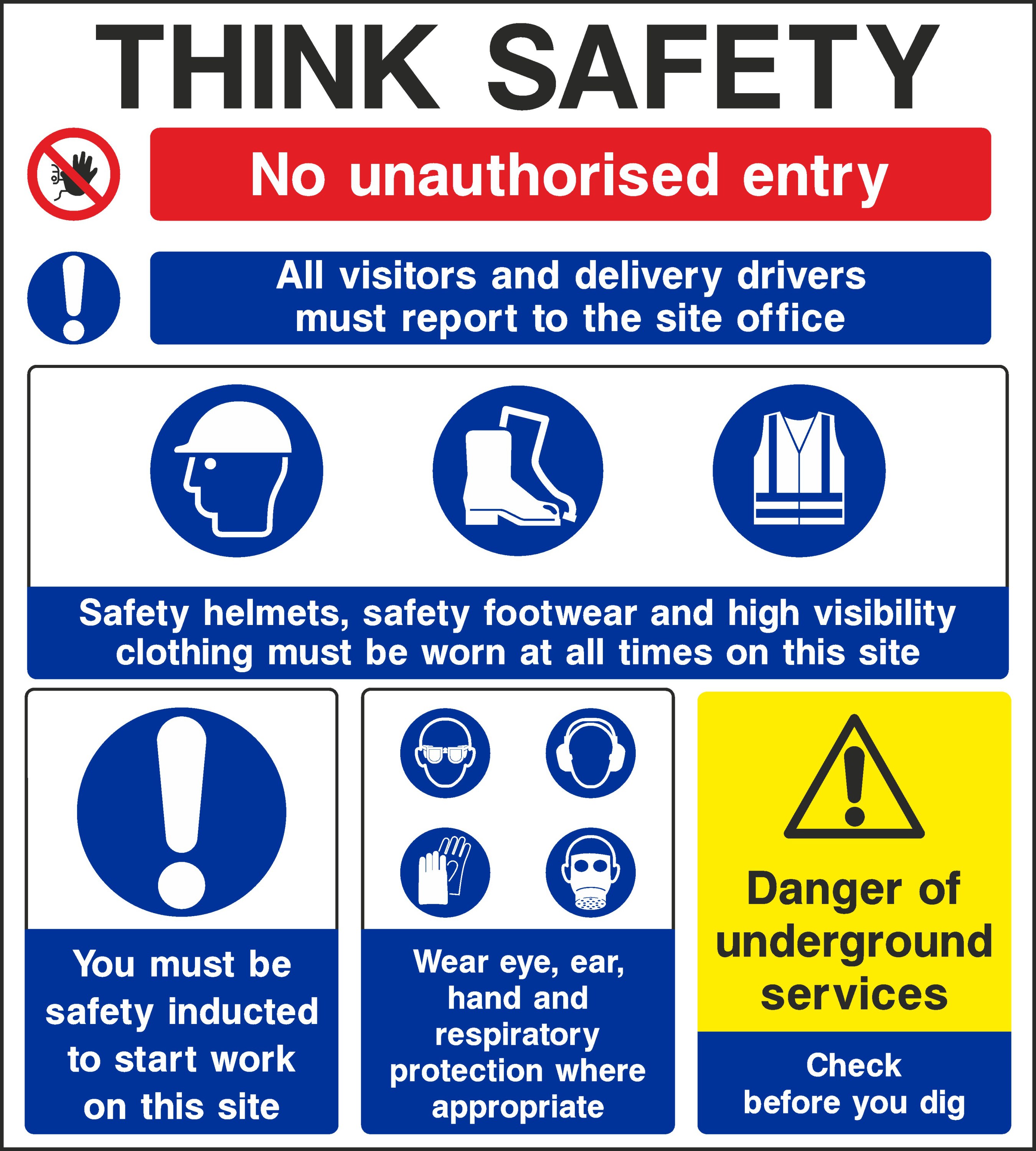 Site Safety Information Signs and Stickers