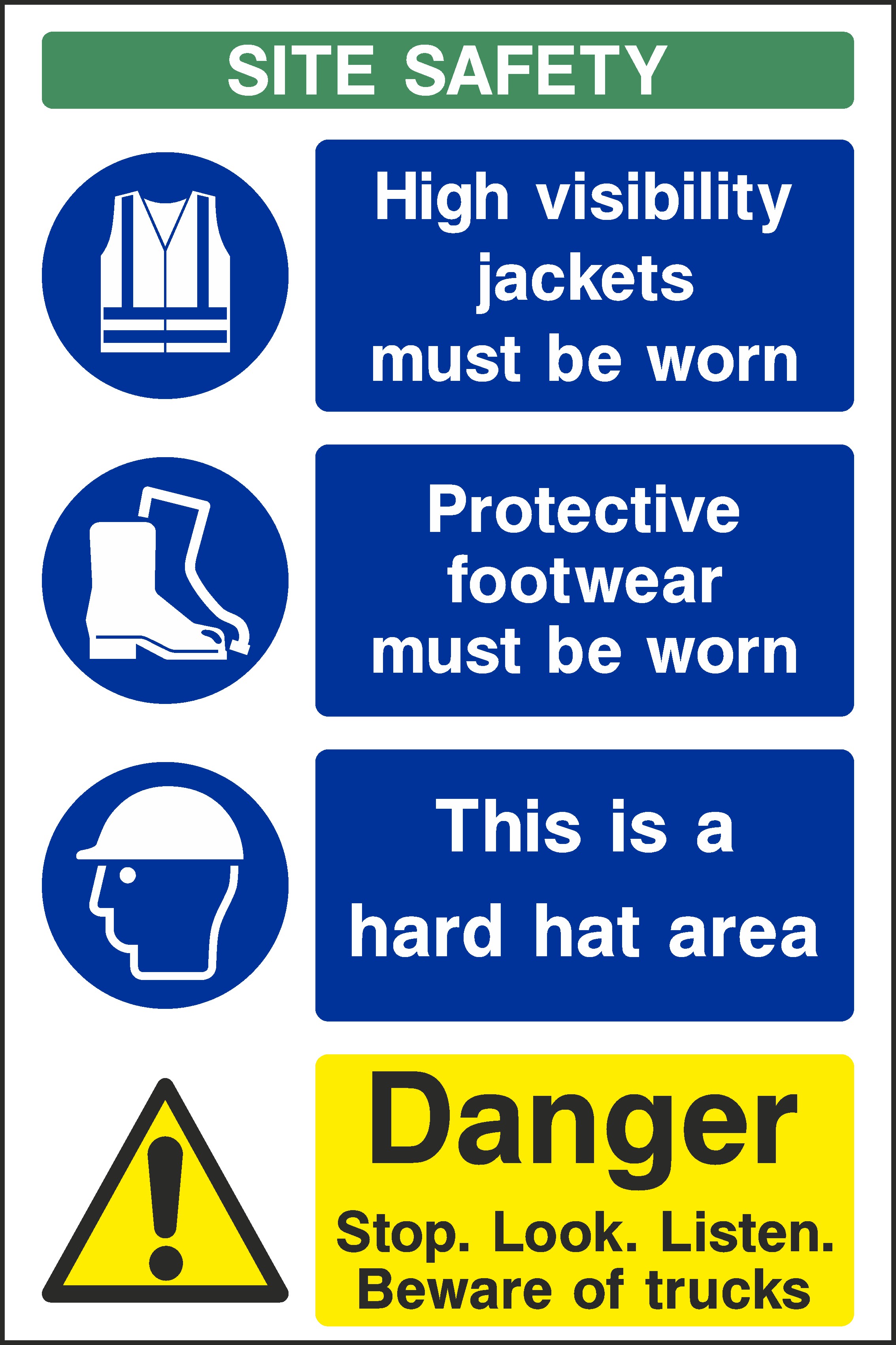 Site Safety Information Signs and Stickers