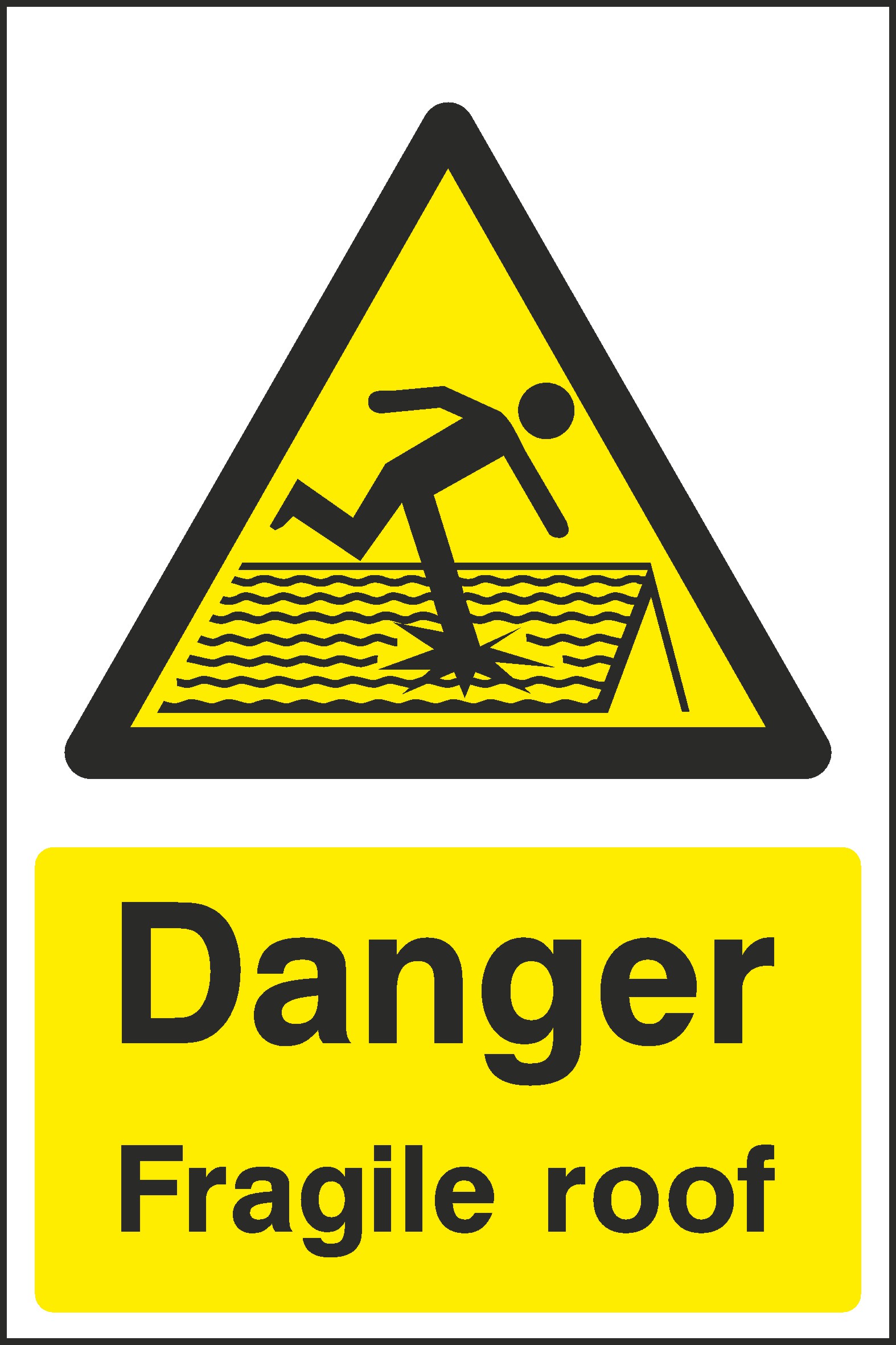 Fragile Roof Signs and Stickers