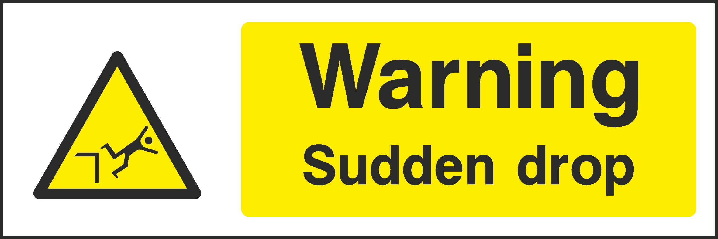 Sudden Drop Signs and Stickers