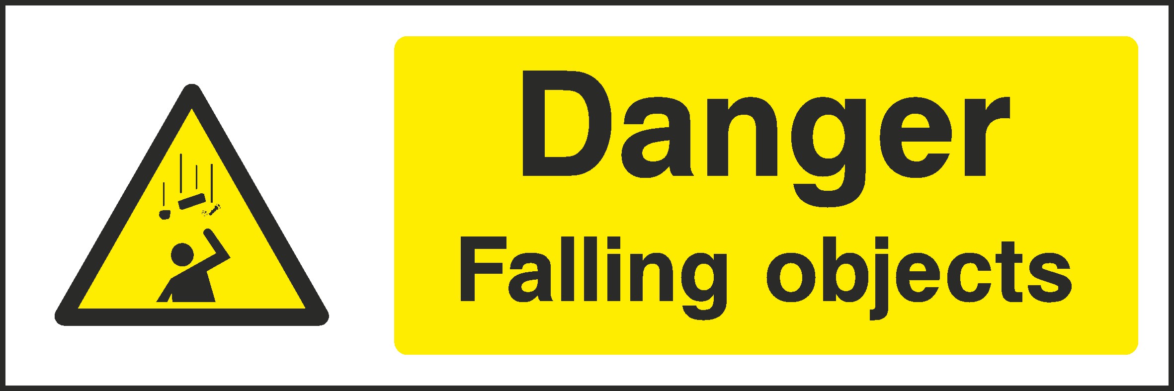 Danger Falling Objects Signs and Stickers
