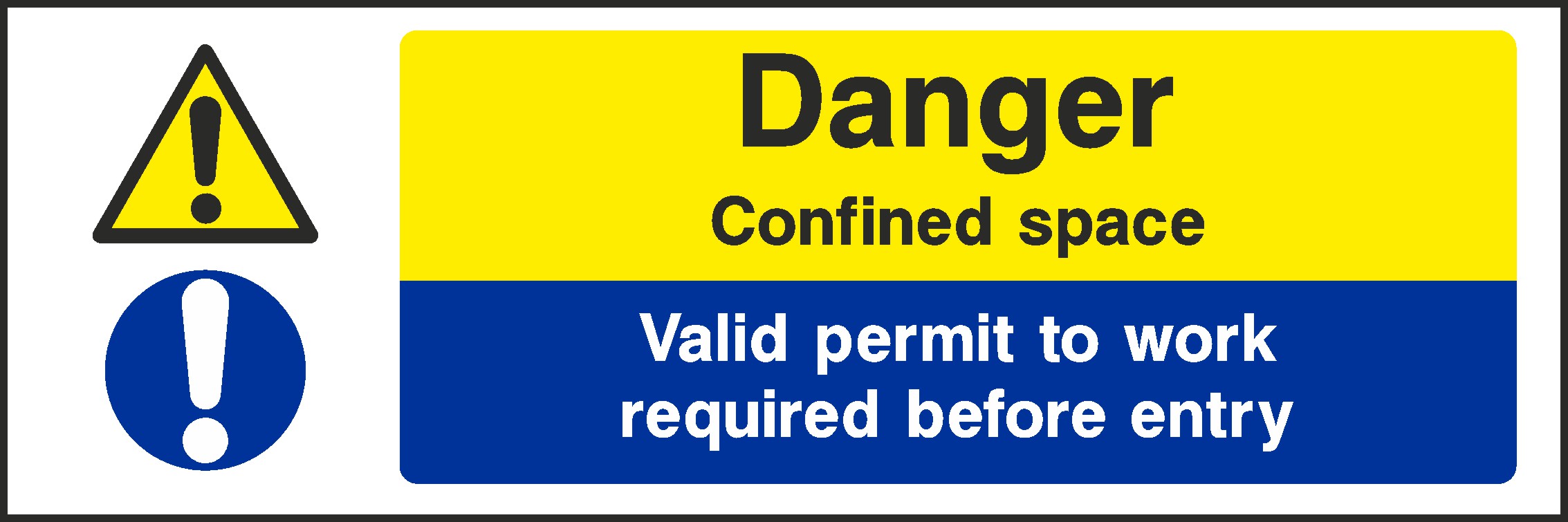 Danger Confined Space Signs and Stickers