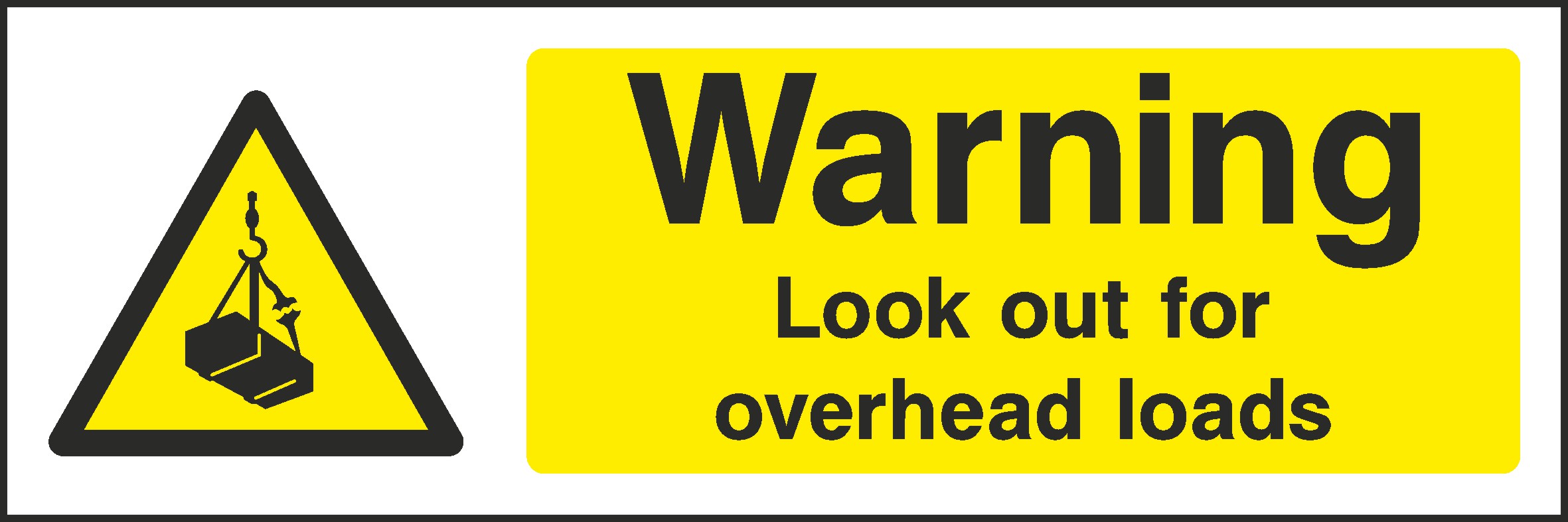 Overhead Loads Signs and Stickers