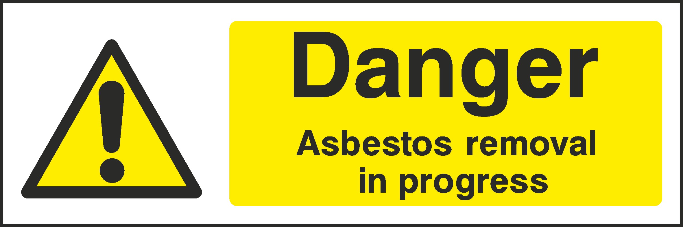 Asbestos Removal Signs and Stickers