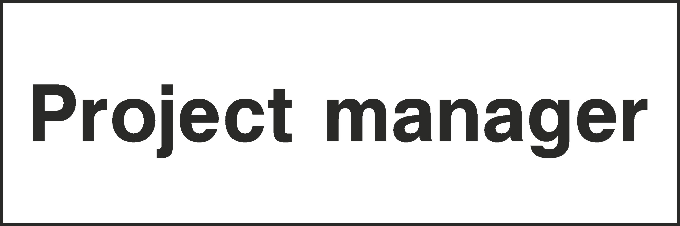 Project Manager Signs and Stickers