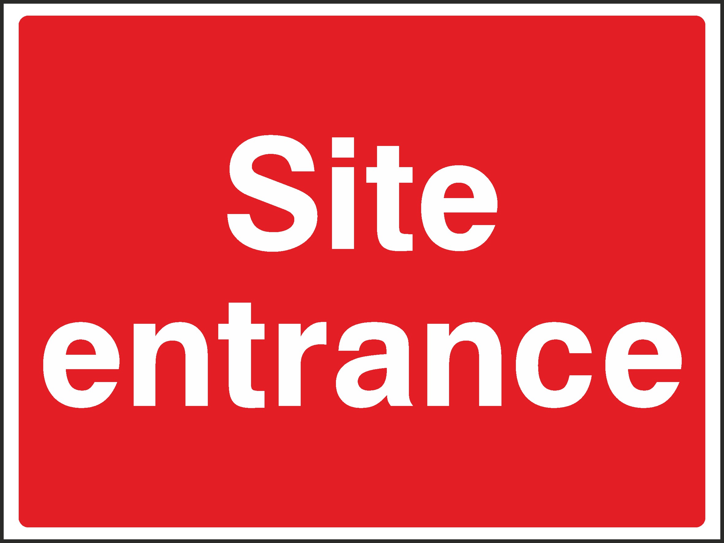 Site Entrance Signs and Stickers