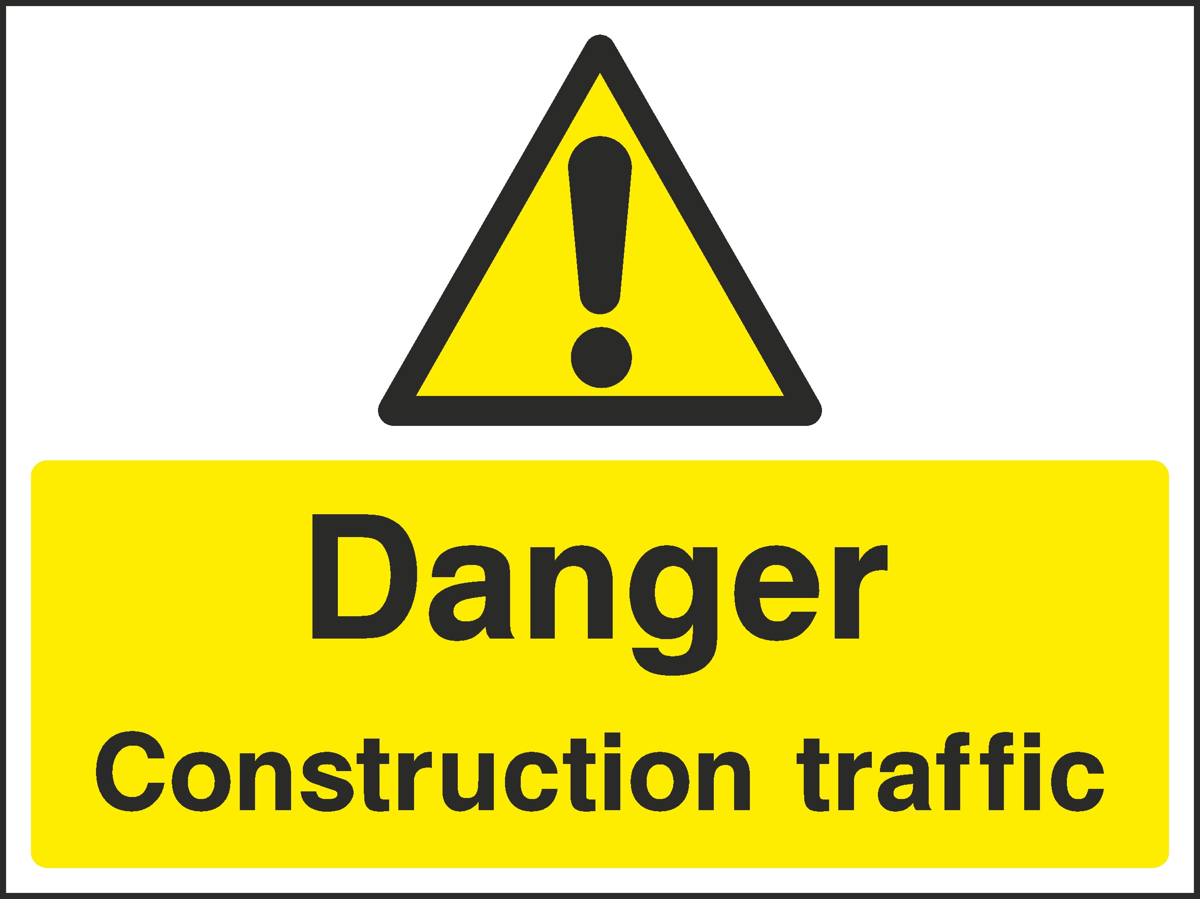 Construction Traffic Signs and Stickers