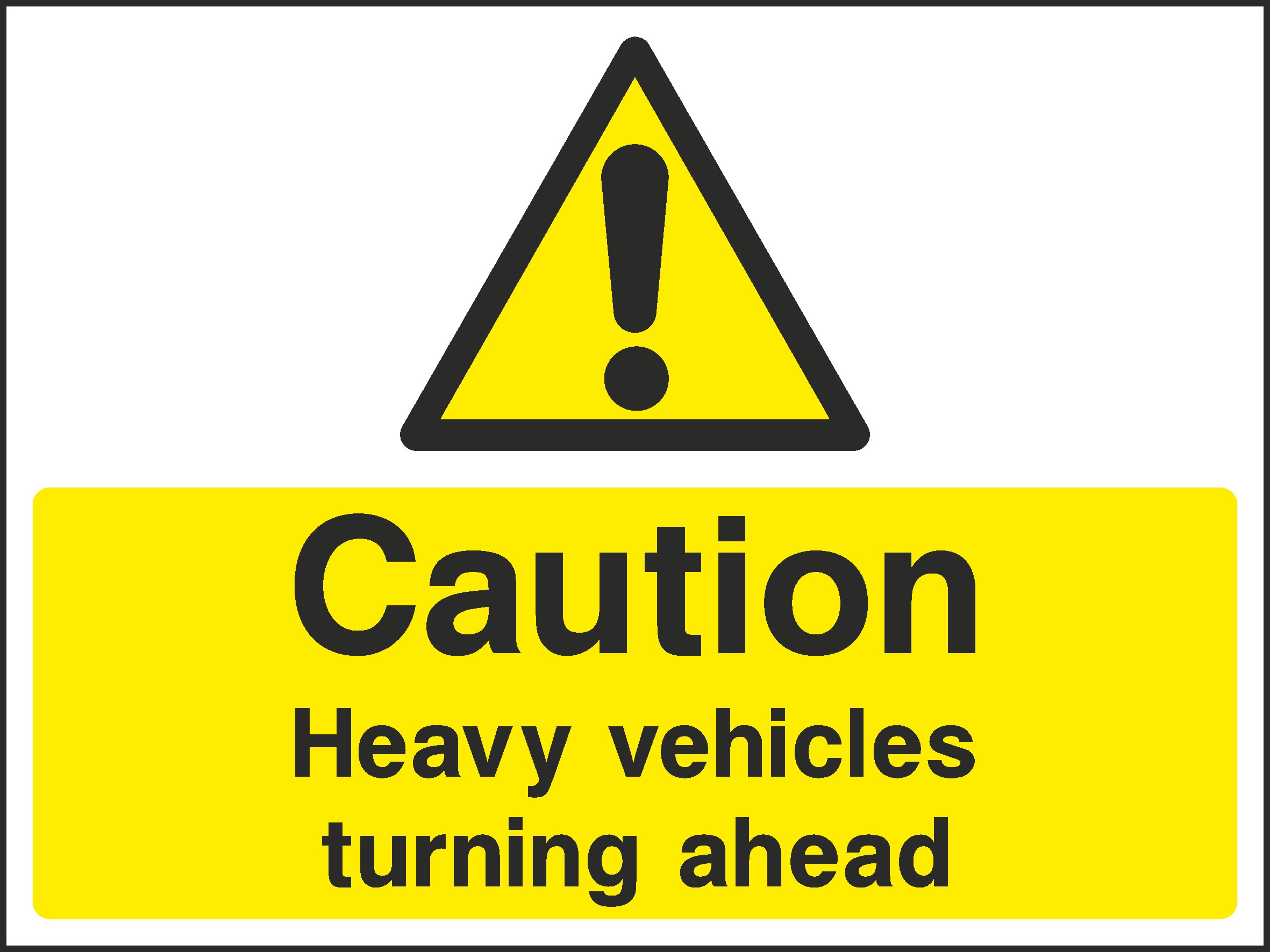 Heavy Vehicles Turning Signs and Stickers