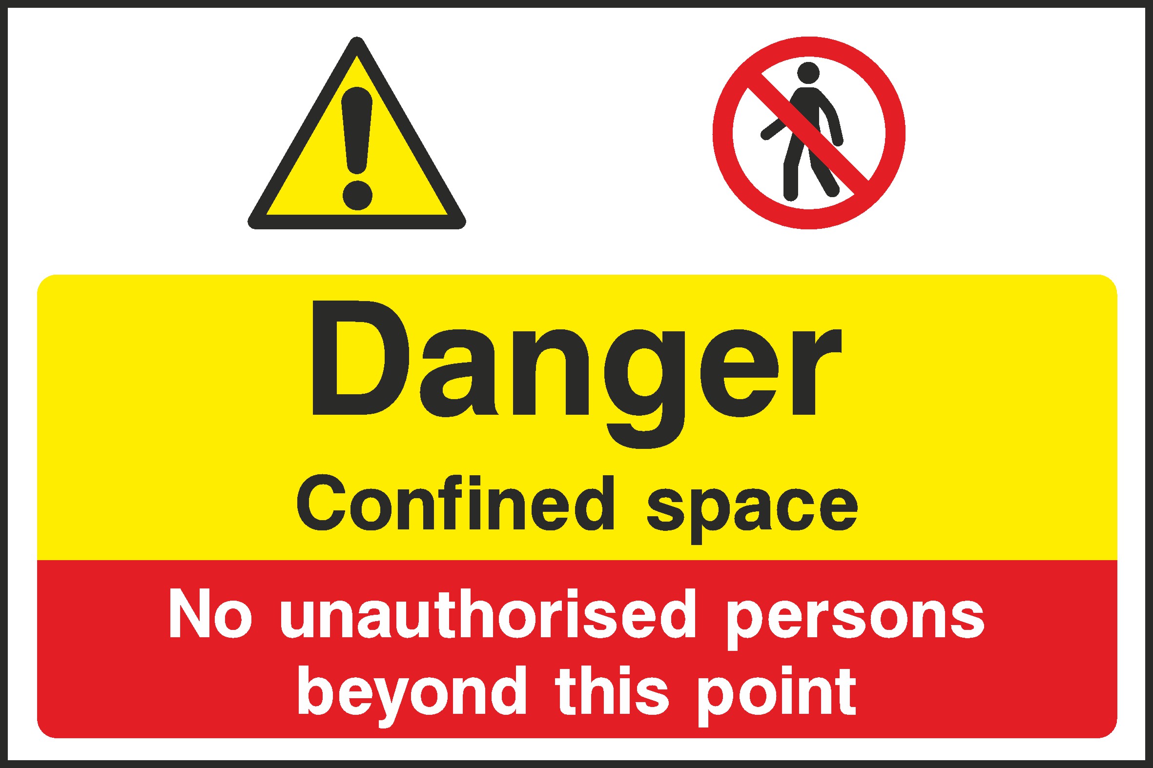 Confined Space Signs and Stickers