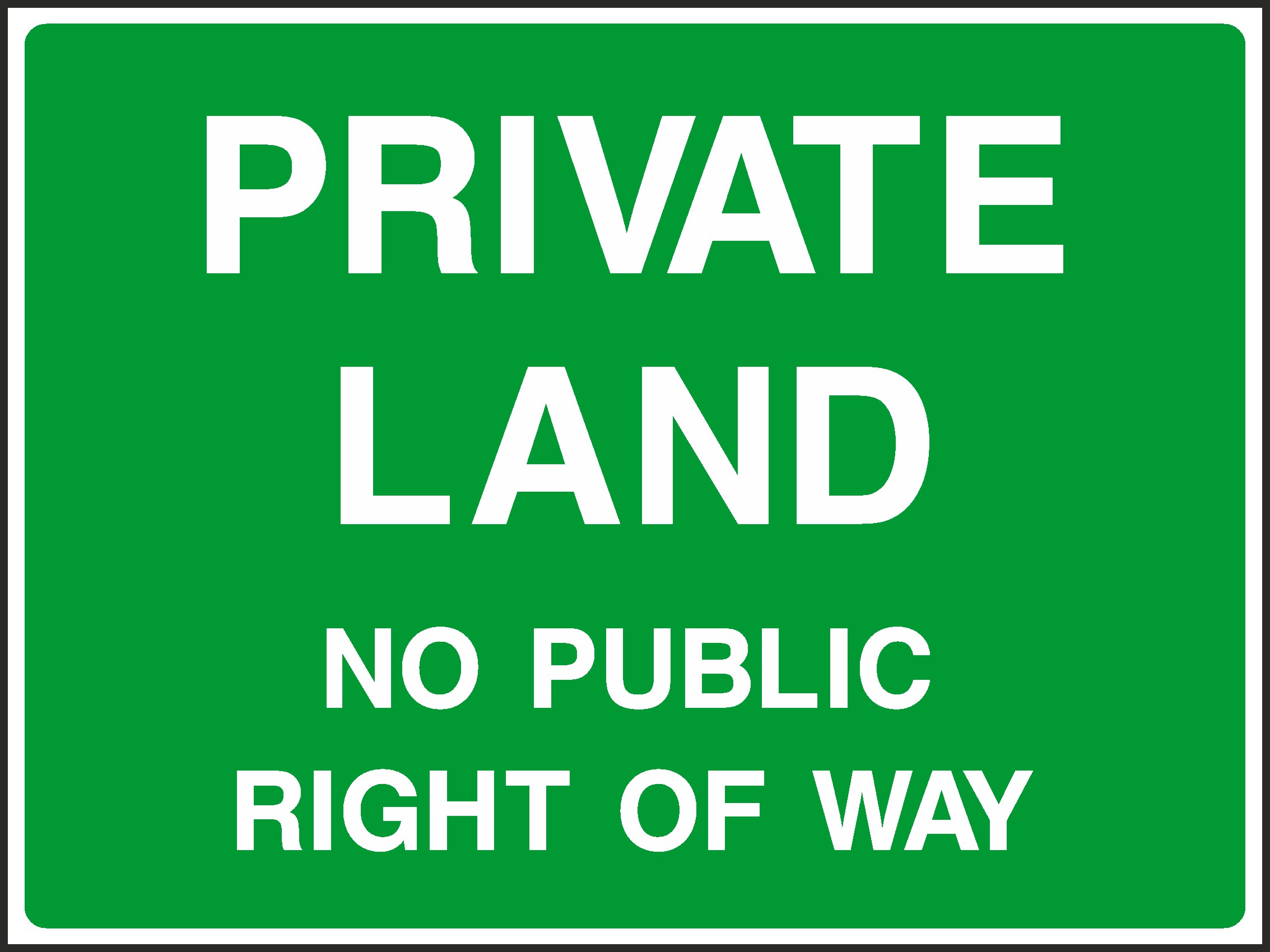 No Public Right Of Way Signs and Stickers