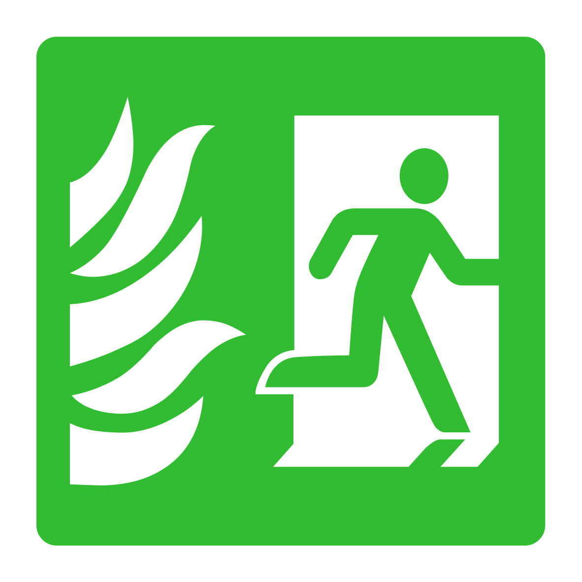 Fire Escape Door Signs and Stickers
