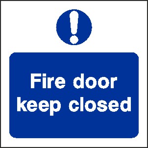 Fire Door Keep Closed Signs and Stickers