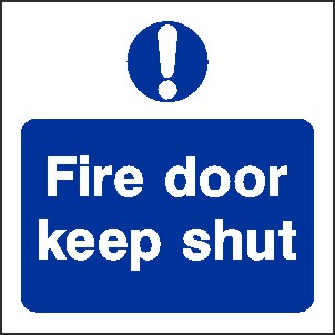 Fire Door Keep Shut Signs and Stickers