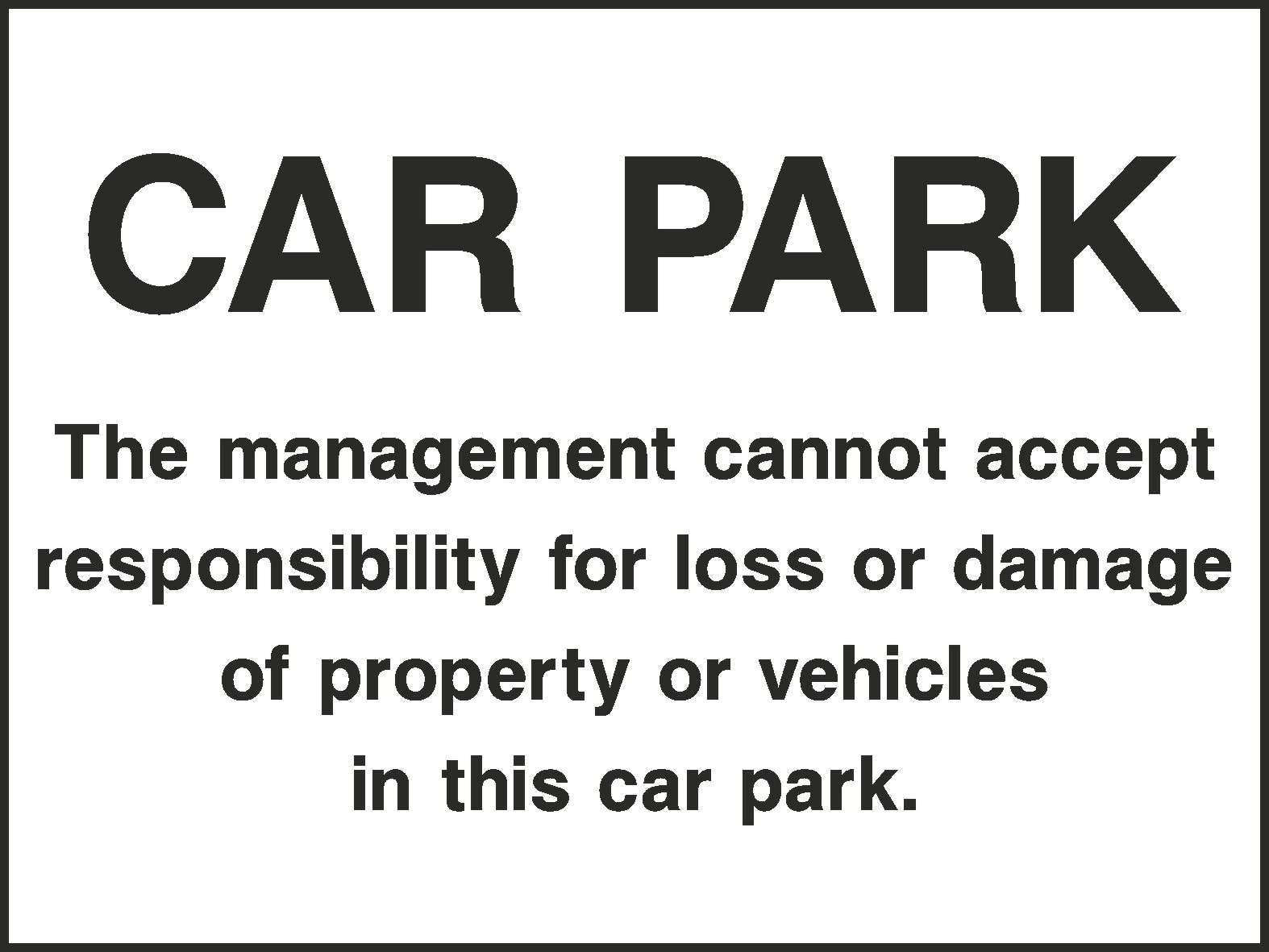 Car Parking Signs and Stickers