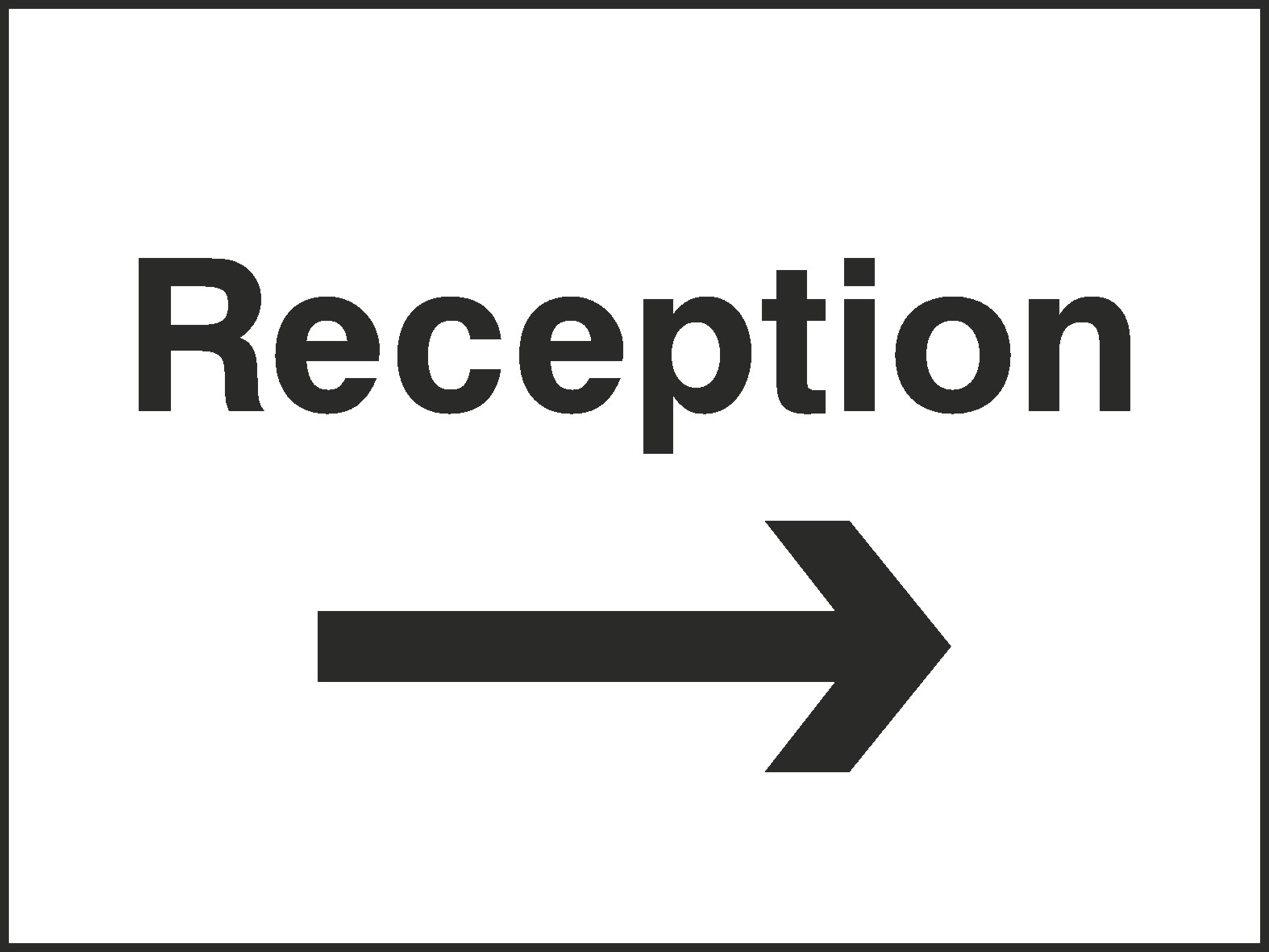 Reception Signs and Stickers