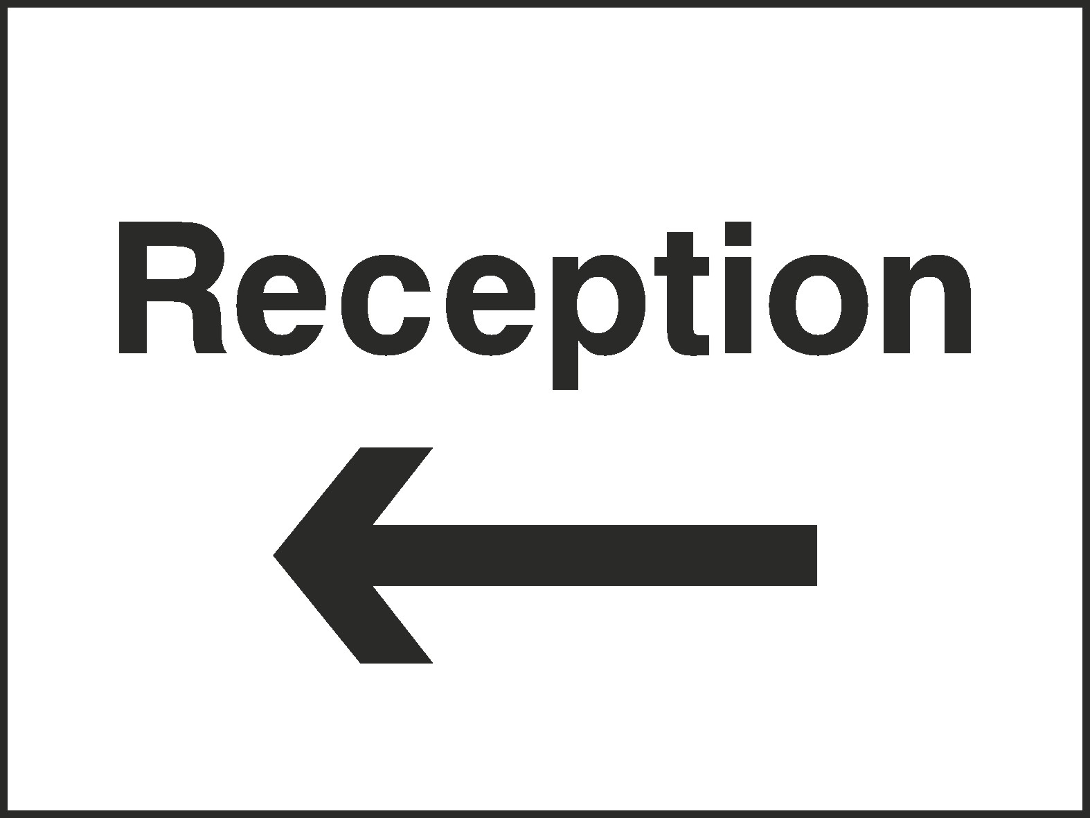 Reception Signs and Stickers